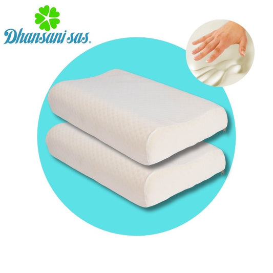 Set X 2 Almohada Visco - Smart Con Memoria - Cervical Baja - Almohadas Dhansani