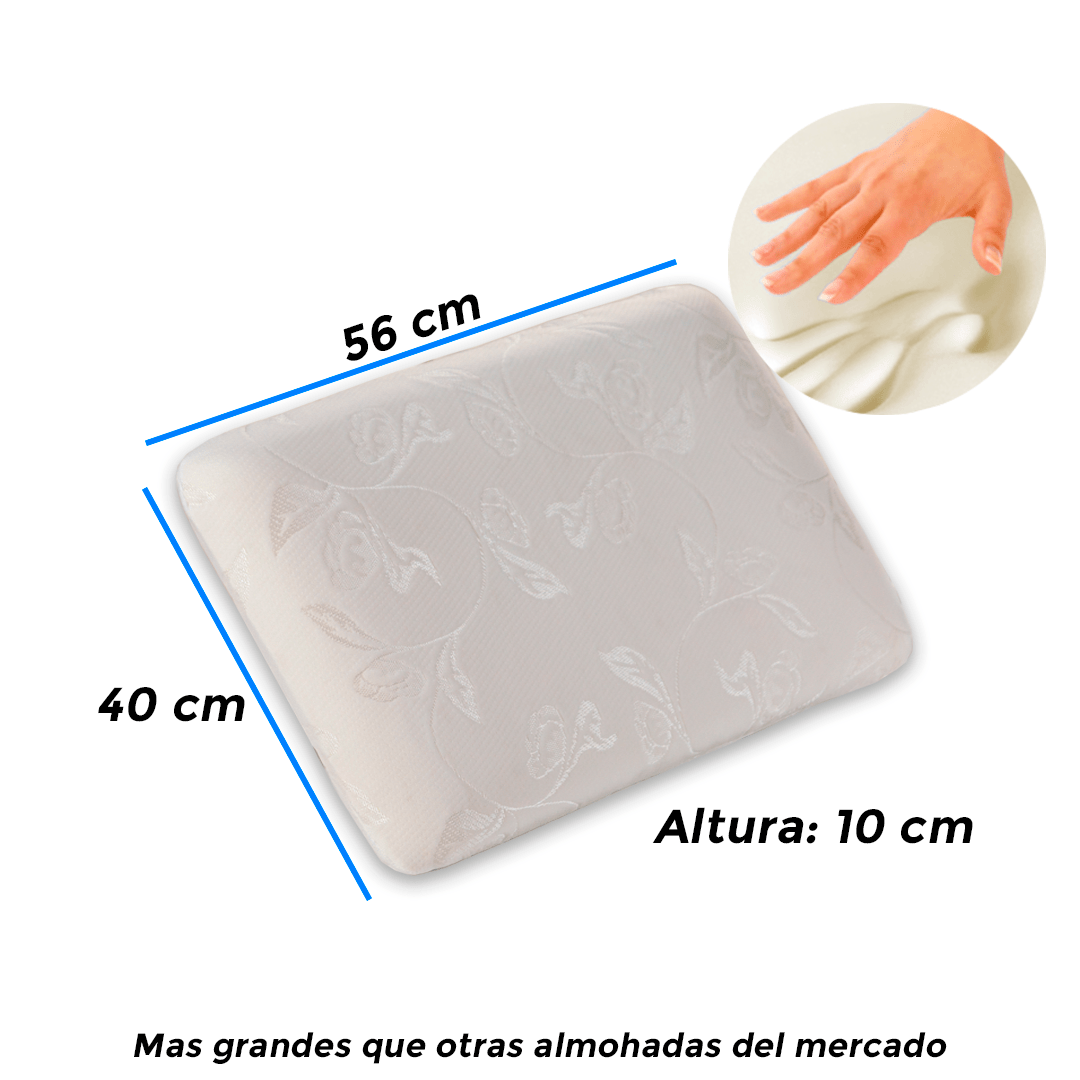 Set X 2 Almohada Visco - Smart Con Memoria - Estándar - Almohadas Dhansani