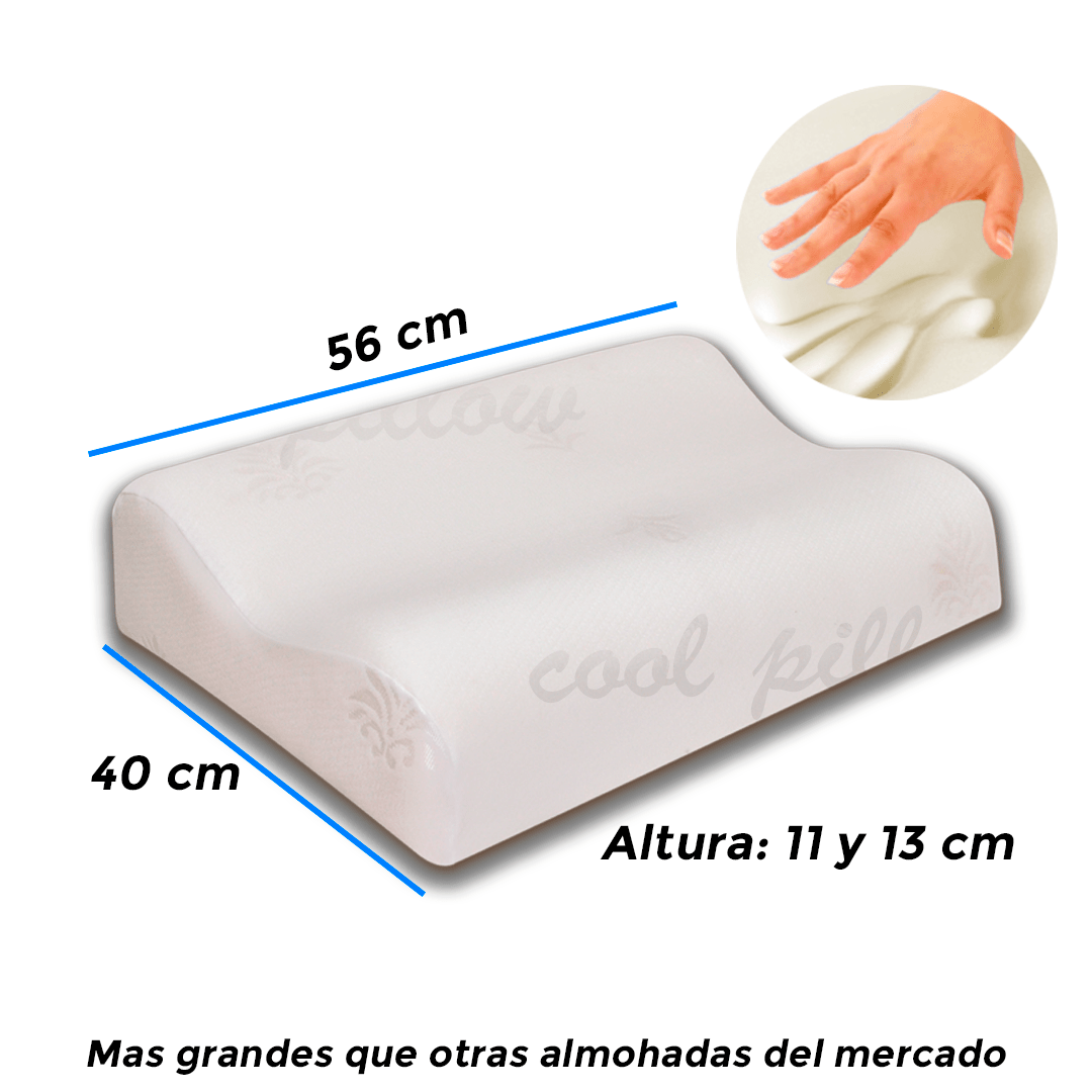 Set X 2 - Almohada ViscoSmart Cervical Alta: 🚚 Envío Gratis - Almohadas Dhansani