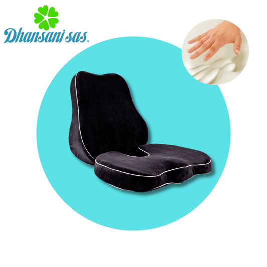 Combo Ergonómico: Espaldar y Asiento para Oficina - Almohadas Dhansani