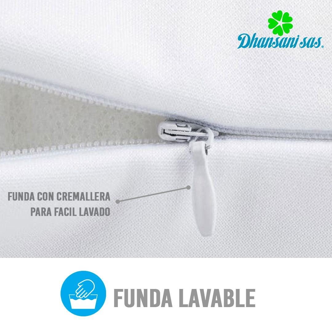 Set de 2 Almohadas cervicales altas + 2 Almohadas Estándar - Visco - Smart - Almohadas Dhansani