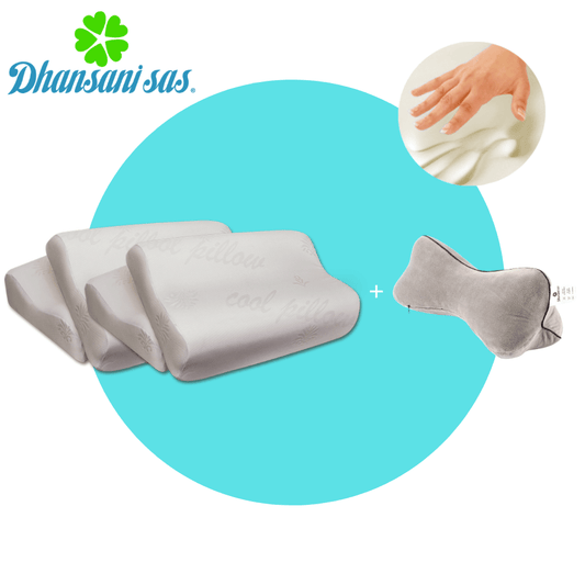 Set de 4 almohadas + cojín Cervi - lumbar Gratis - Almohadas Dhansani