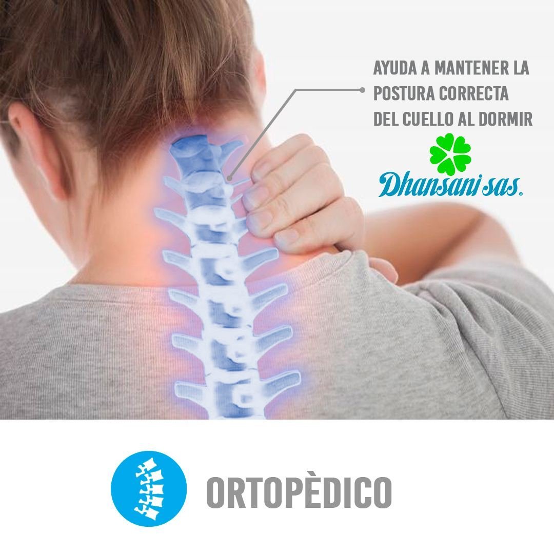 Set de 4 almohadas ortopédica visco - smart con memoria cervical + obsequio cojín entrepierna - Almohadas Dhansani